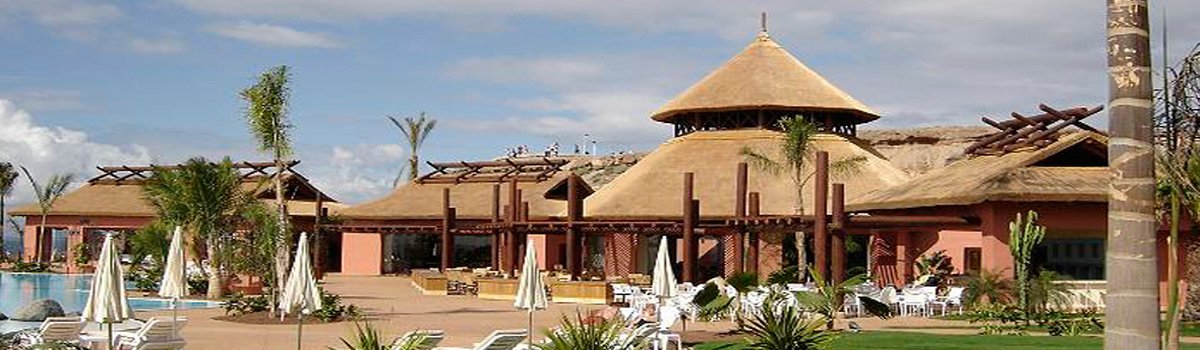 Pergola de junco africano para restaurantes