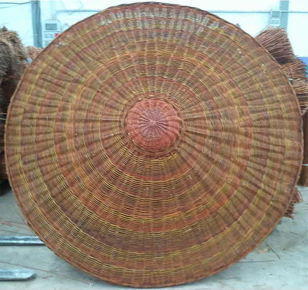 Sombrilla de mimbre parasol